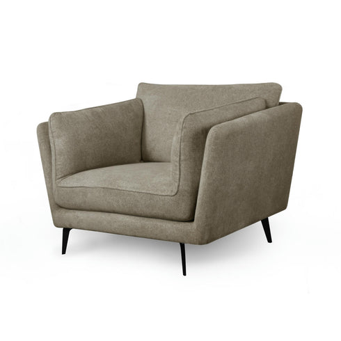 Armchair Bari - Beige Fabric